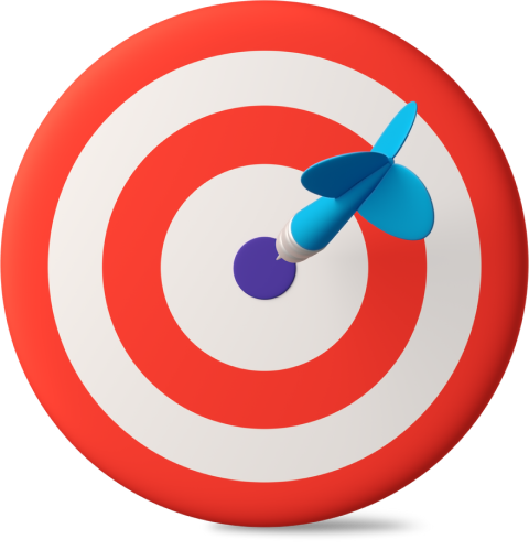 Target with arrow in the bullseye